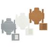 100ea - 4 X 3-5/16 X 1-1/4 Silver Window Soap Box view 3