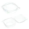[150 PACK] 6x6 Clear Plastic Clam Shell Take Out Food Container - Take out, Salad, Sandwich, Fruits, Polypropylene, Restaurant Supplies, Bidodegradable, Recyclable, Heavy Duty (6 x 6 inches) view 1