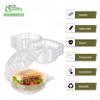 [150 PACK] 6x6 Clear Plastic Clam Shell Take Out Food Container - Take out, Salad, Sandwich, Fruits, Polypropylene, Restaurant Supplies, Bidodegradable, Recyclable, Heavy Duty (6 x 6 inches) view 2