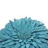 3D Daisy & Sunflower Decorative Pillow - 14.5 x 13 inch Round - Teal Flower-Shaped (Case + Insert) view 2