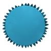 3D Daisy & Sunflower Decorative Pillow - 14.5 x 13 inch Round - Teal Flower-Shaped (Case + Insert) view 3