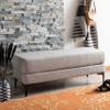 Safavieh Home Elise 48-inch Light Grey and Black Rectangular Bench view 3