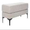 Safavieh Home Elise 48-inch Light Grey and Black Rectangular Bench view 4