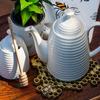 Abbott Collection 27 TPOT Beehive Shaped Teapot-9.5" L (28oz), 9.5 inches L, White view 2