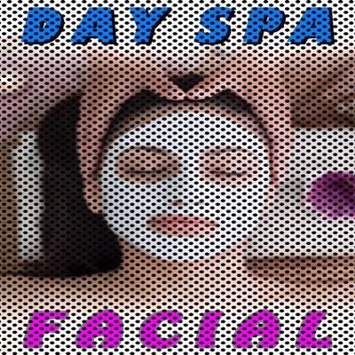 Facial IV Day Spa Salon Sign Advertising Marketing Dcor Vertical (Perforated 70/30 See-Through Window Vinyl Sign [Outdoors], 36H x 24W)