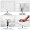 FeelAtHome Bed Bridge Twin (XL) to King Converter Kit, Twin to King Mattress Bridge with Bed Connector Strap, Splits King Gap Filler for Adjustable Bed (10 Inch Wide) view 4