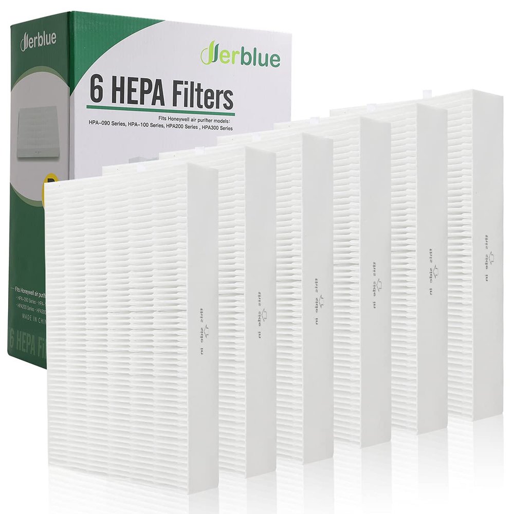 DerBlue 6pcs Filters R Replacement Compatible with Honeywell HRF-R1 HRF-R2 and HRF-R3 Filter R