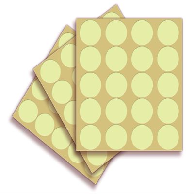 iSYFIX Glow in The Dark Dots Stickers - 60 Pack, 1 Inch - Premium Self-Adhesive Photoluminescent Vinyl, Safety Sticker, Perfect to Mark Stairs, Exits, Steps, Garages, Home, Office, Switches & Walls.