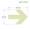 iSYFIX Glow in the Dark Arrow Stickers - 30 Pack, 4x3 Inch - Premium Self-Adhesive Photoluminescent Vinyl, Safety Sticker, Perfect to mark Stairs, Exits, Steps, Garages, Home, Office, Switches & Walls view 2