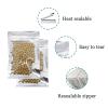 PABCK 100 Pack Clear Front Foil Pouch Resealable Mylar Bags 2.8x5.1 inch view 3