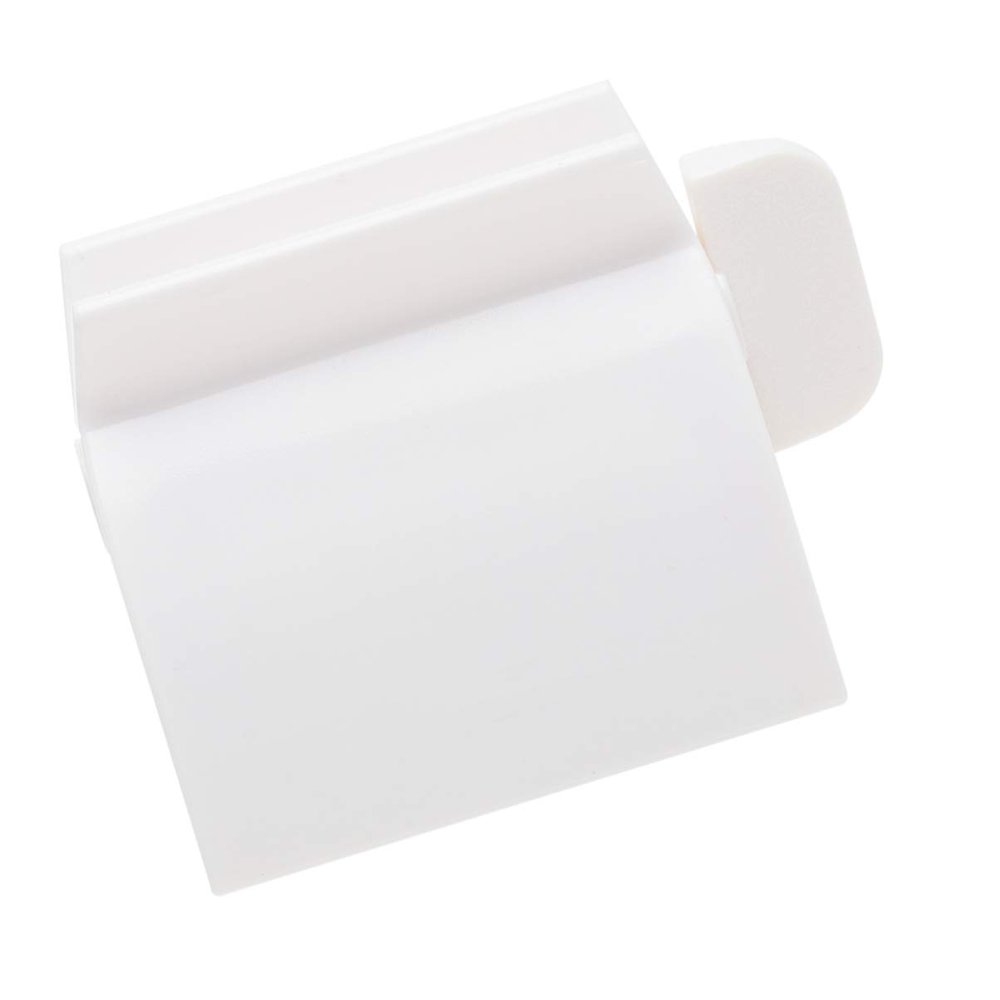 Vosarea Automatic Toothpaste Dispenser and Rolling Squeezer Toothpaste Tube Holder for Bathroom Efficient Easy Use Saves Waste and Money White Design