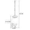 lliang Toilet Brush Wall Mounted Toilet Brush Holder Bathroom Hardware Bathroom Accessories view 3