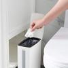 lliang Toilet Brush Creative Plastic Bathroom Trash Can with Toilet Brush Waste Dustbin Garbage Bucket Space Saving Toilet Brushes Trash Bin view 3