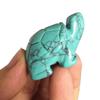 Gemgogo 2 Pcs Synthesis Howlite Turquoise Tortoise Crystals and Healing Stones,Pocket Statue Kitchen Guardian Figurine Decor 1.5 Inches Gemstone view 2