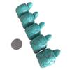 Gemgogo 2 Pcs Synthesis Howlite Turquoise Tortoise Crystals and Healing Stones,Pocket Statue Kitchen Guardian Figurine Decor 1.5 Inches Gemstone view 3