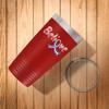 BeeTeeStore ALS Awareness Tumbler - Believe Ribbon 20oz Red Stainless Steel Vacuum Insulated Coffee Cup - Thoughtful Lou Gehrig Gift for Patients, Survivors, and Warriors Fighting ALS view 2