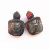 Bacatgem Gemgogo 2 Pcs Natural Africa Bloodstone Pocket Carved Tortoise Decor Animal Figurines Crystals and Healing Stones, 1.5 Inches Room Decor Gemstone view 1