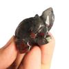 Bacatgem Gemgogo 2 Pcs Natural Africa Bloodstone Pocket Carved Tortoise Decor Animal Figurines Crystals and Healing Stones, 1.5 Inches Room Decor Gemstone view 2
