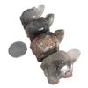 Bacatgem Gemgogo 2 Pcs Natural Africa Bloodstone Pocket Carved Tortoise Decor Animal Figurines Crystals and Healing Stones, 1.5 Inches Room Decor Gemstone view 3