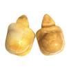 Bacatgem Gemgogo 2 Pcs Natural Yellow Jade Tortoise Decor Stones, 1.5 Inches Animal Figurine Room Decor Crystals and Healing Stones view 1