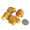 Bacatgem Gemgogo 2 Pcs Natural Yellow Jade Tortoise Decor Stones, 1.5 Inches Animal Figurine Room Decor Crystals and Healing Stones view 2