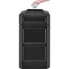 Global Industrial 42 Gallon Square Waste Receptacle W/Flat Lid, Plastic, Black view 4