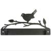 Ackfeld Manufacturing 10in Bird On Branch With Clips Quilt Hanger, Black view 1