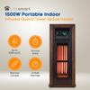 LifeSmart Tower Heater, Portable Indoor 23" Infrared Quartz Space Heater, 1500W view 2