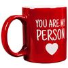 11 oz. Ceramic Round Mug | Custom Engraved Coffee/Tea Mug | Multiple Designs and Colors | Great for Christmas Gifts | (Red) view 4