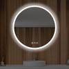 Blossom 24 Inches Large Modern LED Round Bathroom Vanity Mirror, Color Temperature Adjustable, Anti-Fog Dimmable Lights, Easy to Install, Wall Mounted Makeup Mirror with Smart Touch Button view 2