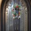 Admired by Nature 24" Artificial Pine Cone Berries Frosted Wreath Holiday Wreath for Front Door Home Decor, Indoor Outdoor Christmas Decorations, Cemetery Wreaths - Snow Red view 4