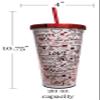 Spoontiques XOXO Always Foil Cup w/Straw view 2