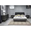 Armen Living Mohave 3 Piece Acacia King Bedroom Set with 2 Nightstand, Tundra Grey view 3
