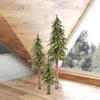 Vickerman 2' 3' 4' Natural Alpine Artificial Christmas Tree Set, Warm White LED Lights - Christmas Tree Set view 4