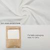NTBAY Velvet Soft Solid Color Zipped Toddler Pillowcases, 2 Pack Cozy Luxury Zippered Plush Baby Travel Pillow Cases, 13x18 Inches, White view 3