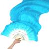 FZBNSRKO 1.8M 70.86" Belly Dance Silk Bamboo Fan Long Fans Veils Party Performance Morning Practice Long Fans(Blue) view 3