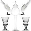 Absinthe Fountain Set - Glass Pearl Bubble Fountain Absinthe Set with 2 Spouts, Absinthe Dripper Set, Complete with 2 Reservoir Pontarlier Absinthe Glasses and Absinthe Spoons. view 1