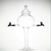 Absinthe Fountain Set - Glass Pearl Bubble Fountain Absinthe Set with 2 Spouts, Absinthe Dripper Set, Complete with 2 Reservoir Pontarlier Absinthe Glasses and Absinthe Spoons. view 2