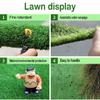 Artificial grass, 2cm High Grass Turf Realistic Fake Thick Lawn Mat Pet Outdoor Garden Landscape Size Can Be Customized (Size : 2x2m) view 2