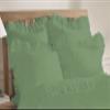 3 Piece Solid 30" Drop Dust Ruffle Bed Skirt 600TC Egyptian Cotton (Moss, Queen) view 2