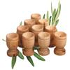 10 Mini Communion Cups Set in a Gift Bag (Approx 1.5 Inch). Hand Carved Kiddush Cup from Olive wood - for Church, Ministry & Worship events with Certificate of Origin. view 1