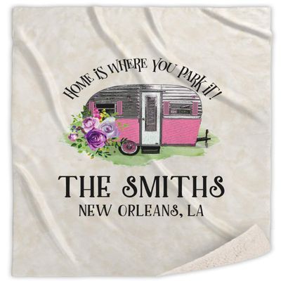 YouCustomizeIt Personalized Camper Sherpa Throw Blanket - 60"x80"