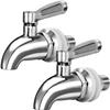 Replacement Spigot for Beverage Dispenser, Stainless Steel Spigot for Water Dispenser, Drink Dispenser Faucet, fits Berkey and other Gravity Filter systems as well, 2 Pack view 1