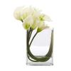 WGV Tall Rectangle Block Vase, Width 2", Length 8", Height 10", Clear Glass Floral Container Wedding Party Event Home Office Decor, 1 Piece view 4