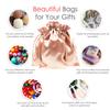 Knitial 5" x 8" Rose Gold Satin Gift Bags, Jewelry Bags, Wedding Favor Drawstring Bags Baby Shower Christmas Gift Bags 50 per Pack view 2