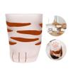 Cat Paw CupCat claw Cup Milk Glass Frosted Glass Cup Cute Cat Foot Claw Print Mug Cat Paw for Coffee Kids Milk Glass Cups Tumbler Personality Breakfast Milk Cup (color 2) view 1
