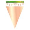OAK TREE 649545 Metallic Solid Colour Bunting 20 Flags 20cm x 30cm 10m Rose Gold view 2
