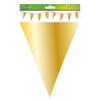OAK TREE 649545 Metallic Solid Colour Bunting 20 Flags 20cm x 30cm 10m Rose Gold view 3