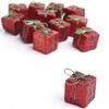 Bulk Case of 1728 Miniature Red Glitter Gift Boxes for Crafting, Holiday Decorating and Displaying view 1