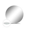 WGVI WGV Large Round Mirror Plate 10" Diameter, 4.5 mm Thickness, Frameless Sanded Edges, Quality Thick Candle Tray, Home Event Party Wedding Table Centerpiece Wall Decor, 1 Piece view 1
